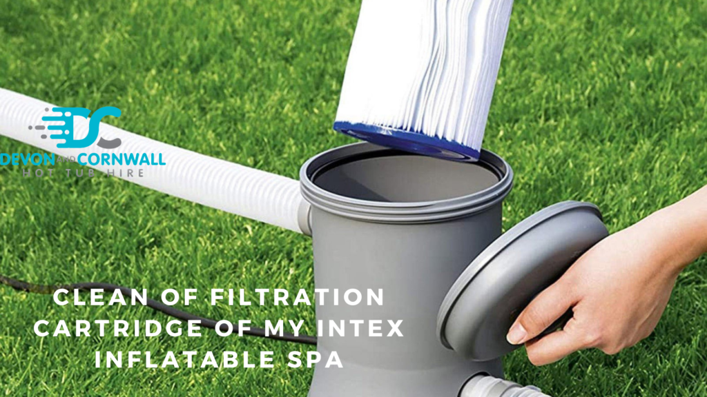 Clean the filtration cartridge of my Intex inflatable spa
